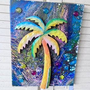 Free pour paintings (Hand Crafted)